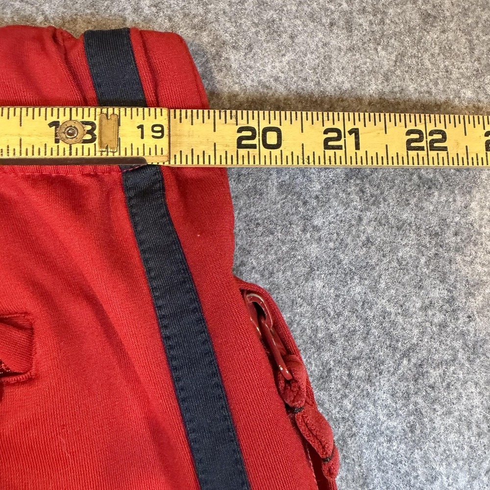 Vintage Gap Track Pants Mens XL Red Knit Side Stripe Zip Pockets Athletic Y2K - Picture 7 of 7